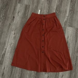 Madewell midi skirt
